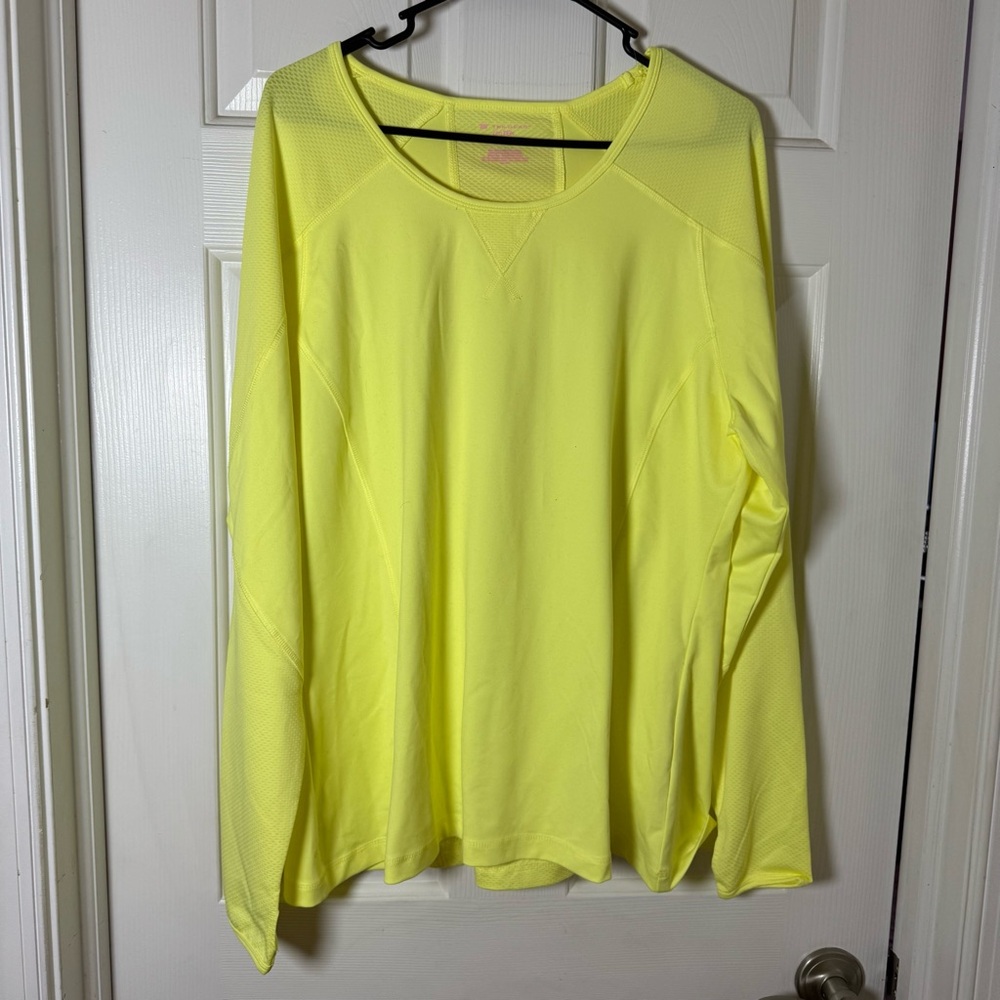 Vibrant Yellow Long Sleeve Women's Top